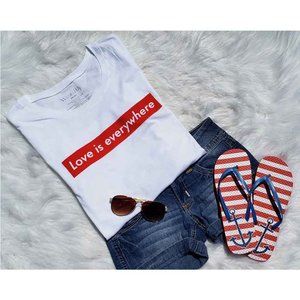 Love Is Everywhere White Shirt NWT Size 3XL (21)